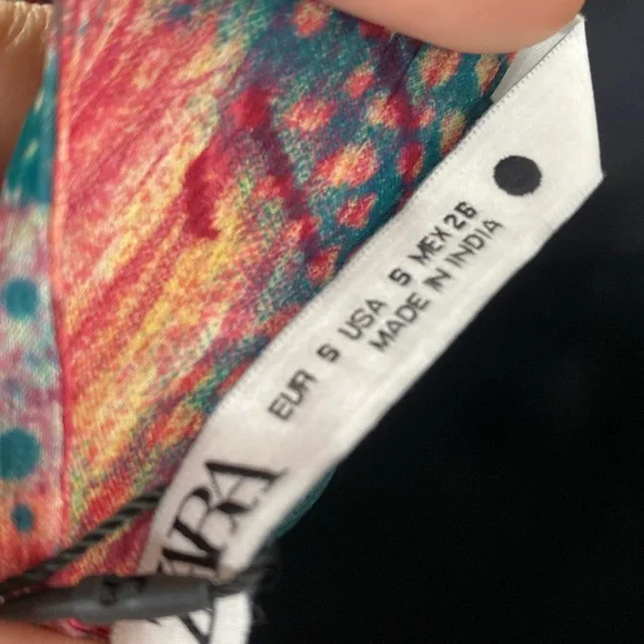 Zara Multicolored Jewel Midi Skirt Size S - Picture 10 of 16